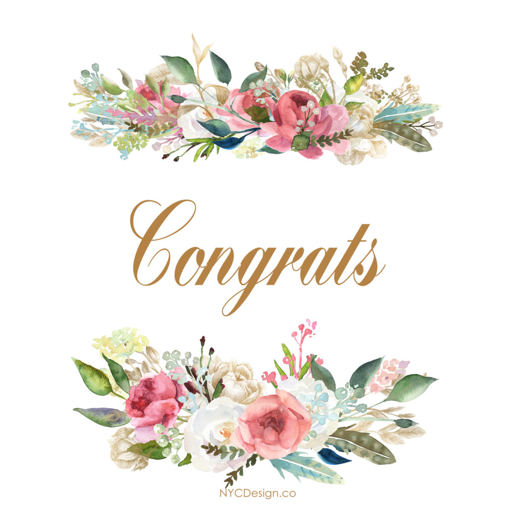 Congratulations Cards, Free, Printable: Floral, Pink, Blue, Beige ...